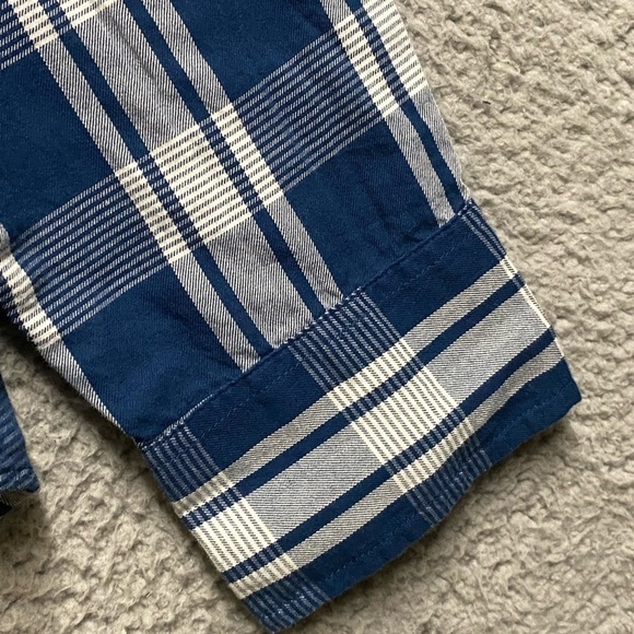 J Crew Shirt Mens Large Blue Plaid Long Sleeve Button Down - Picture 3 of 12